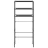 3-Tier Storage Rack over Laundry Machine Black 27.2"x11"x66.5"
